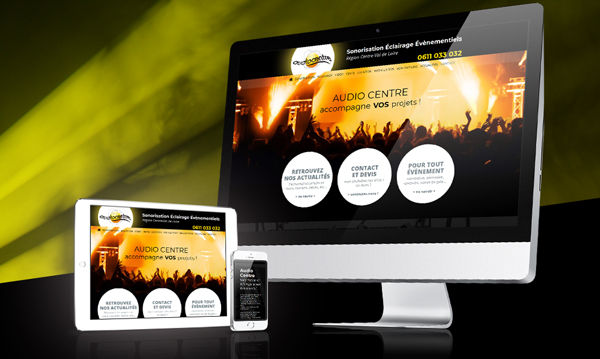 creation site internet AUDIOCENTRE