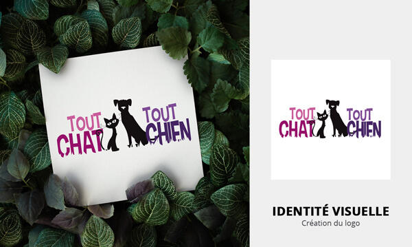 creation logo tout chat tout chien